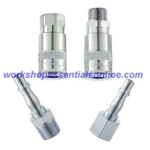 PCL Air Line Couplings Vertex 1/4BSP Adaptors, Hose Fittings, Connectors Genuine