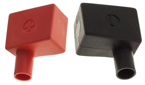 Battery Terminal Covers a Pair Positive and Negative Black (RH) Red (LH) -BTC2+3