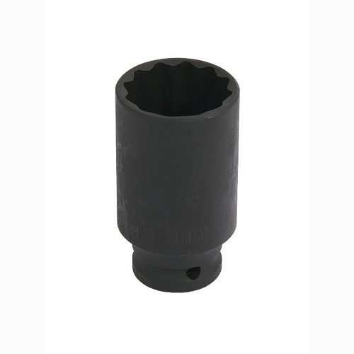 33mm Deep 1/2" Drive Impact Thin Walled Hub Nut Socket 12 Point - Free Postage