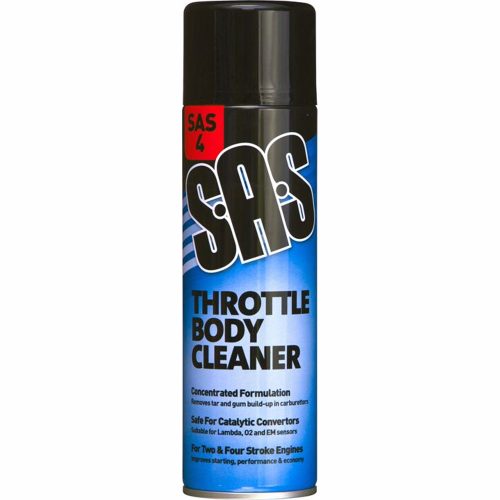 SAS4 Throttle Body/Carburettor Cleaner 500ml Aerosol Degreaser Pack of 6 x 500ml
