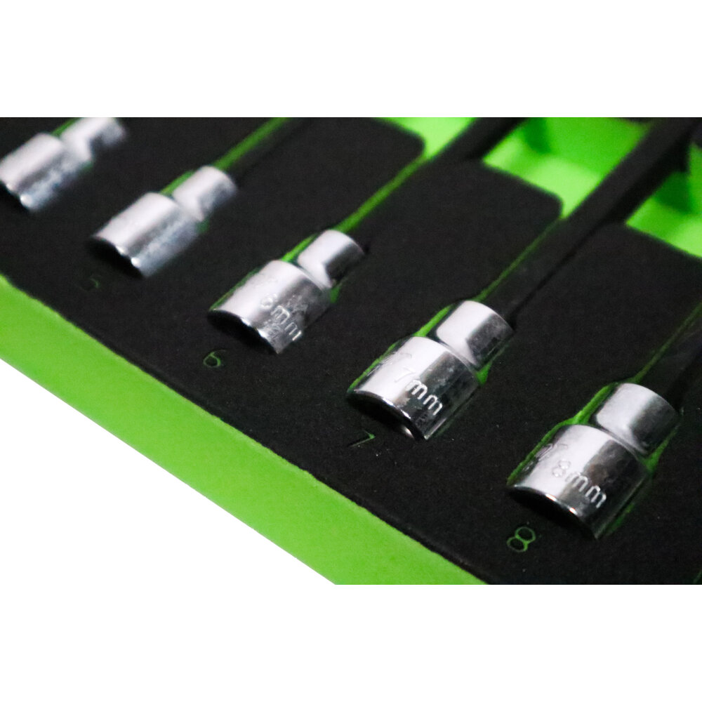 Long Ball End Hex Key Socket Set Metric 3/8" Drive 3-10mm Trident T121500EVA - Image 2
