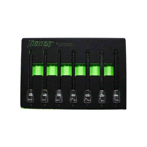 Long Ball End Hex Key Socket Set Metric 3/8" Drive 3-10mm Trident T121500EVA