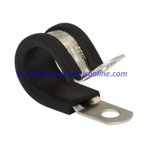 P-Clips EPDM Rubber Lined Steel Zinc Plated To Mount Cables Wires Tubes Pipes