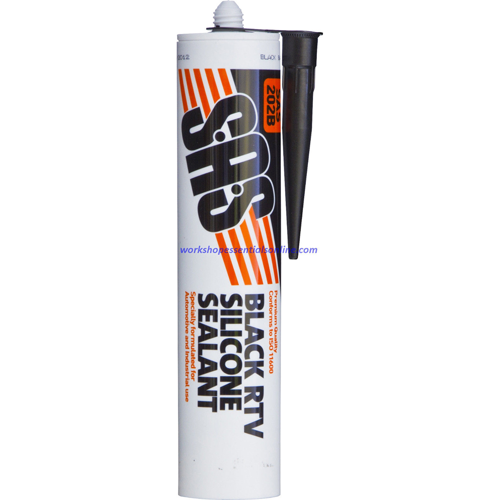 RTV Silicone Sealant Black 300ml High Temp Premium Instant Gasket SAS202B