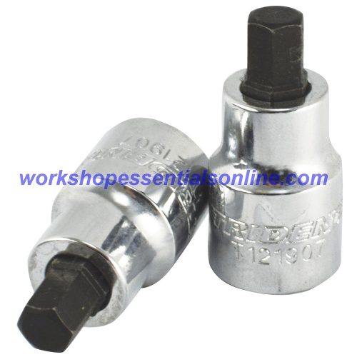 Stubby Hex Key Socket 3/8" Drive 5mm Trident T121905