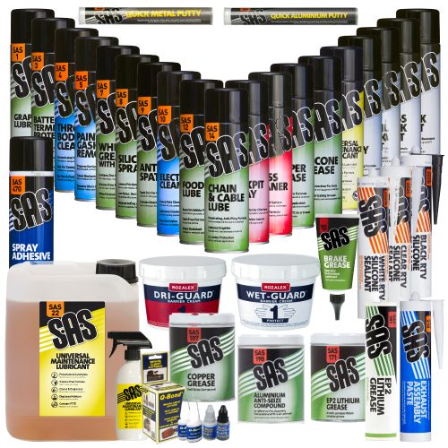 Sprays Chemicals and Grease