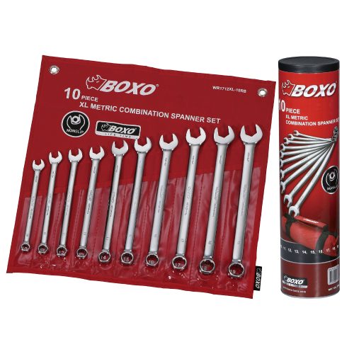 XL Combination Spanner Set 10 Pieces 10 -19mm Boxo