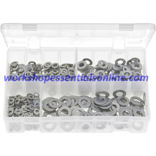 Metric Stainless Steel Flat Washers. 650 Pieces. AB157