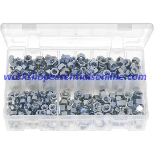 UNC Steel Nuts. 370 Pieces. AB8