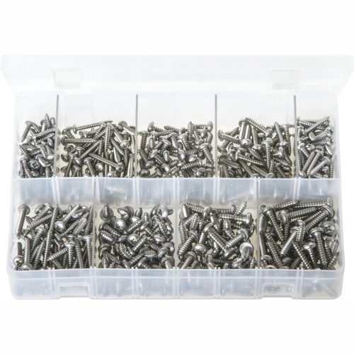 Stainless Steel Pan Head - Pozi - Self-Tapping Screws. 450 Pieces. AB141