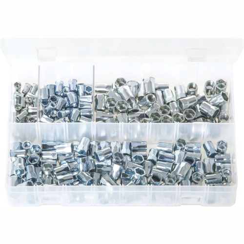 Metric Threaded Inserts - Half Hex. Zinc Plated 225 Pieces AB182