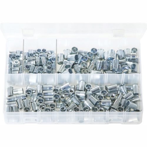 Metric Threaded Inserts - Splined. Zinc Plated 225 Pieces AB183