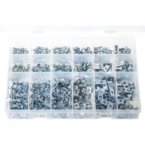 Sheet Metal Screws, U-Nuts & J-Nuts. Max Box. 600 Pieces. AB504