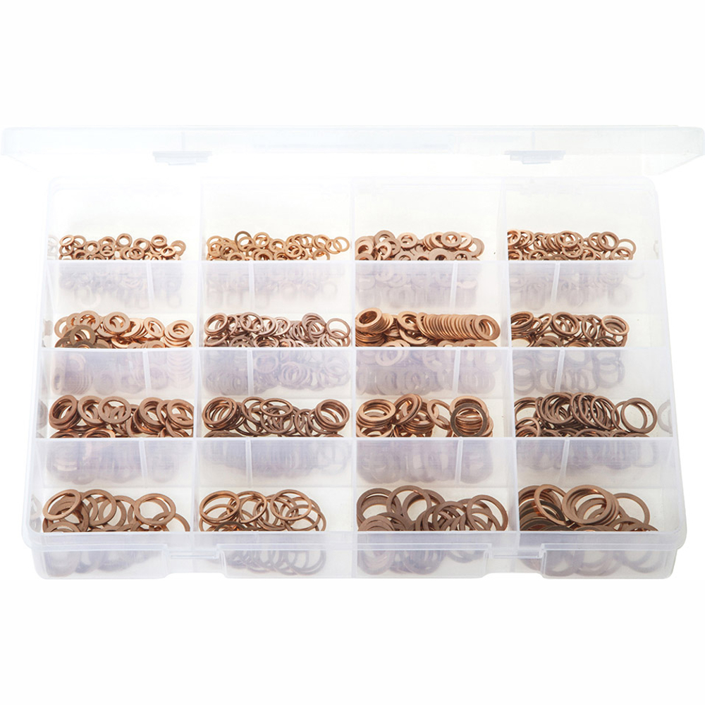 Metric Copper Sealing Washers. Max Box 1.050 Pieces. AB505