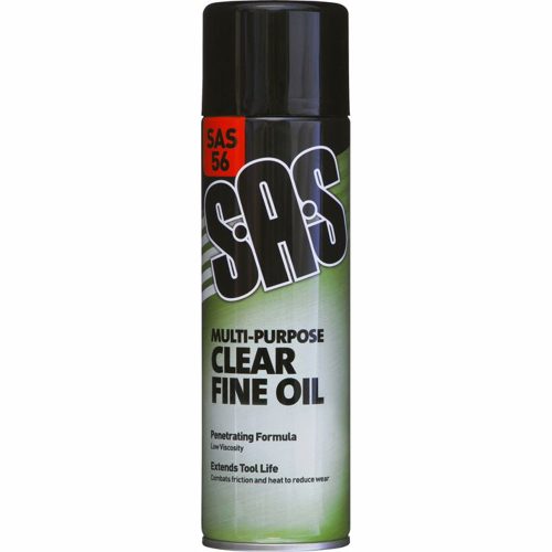 Clear Fine Oil SAS56 Pack of 6 x 500ml Aerosols