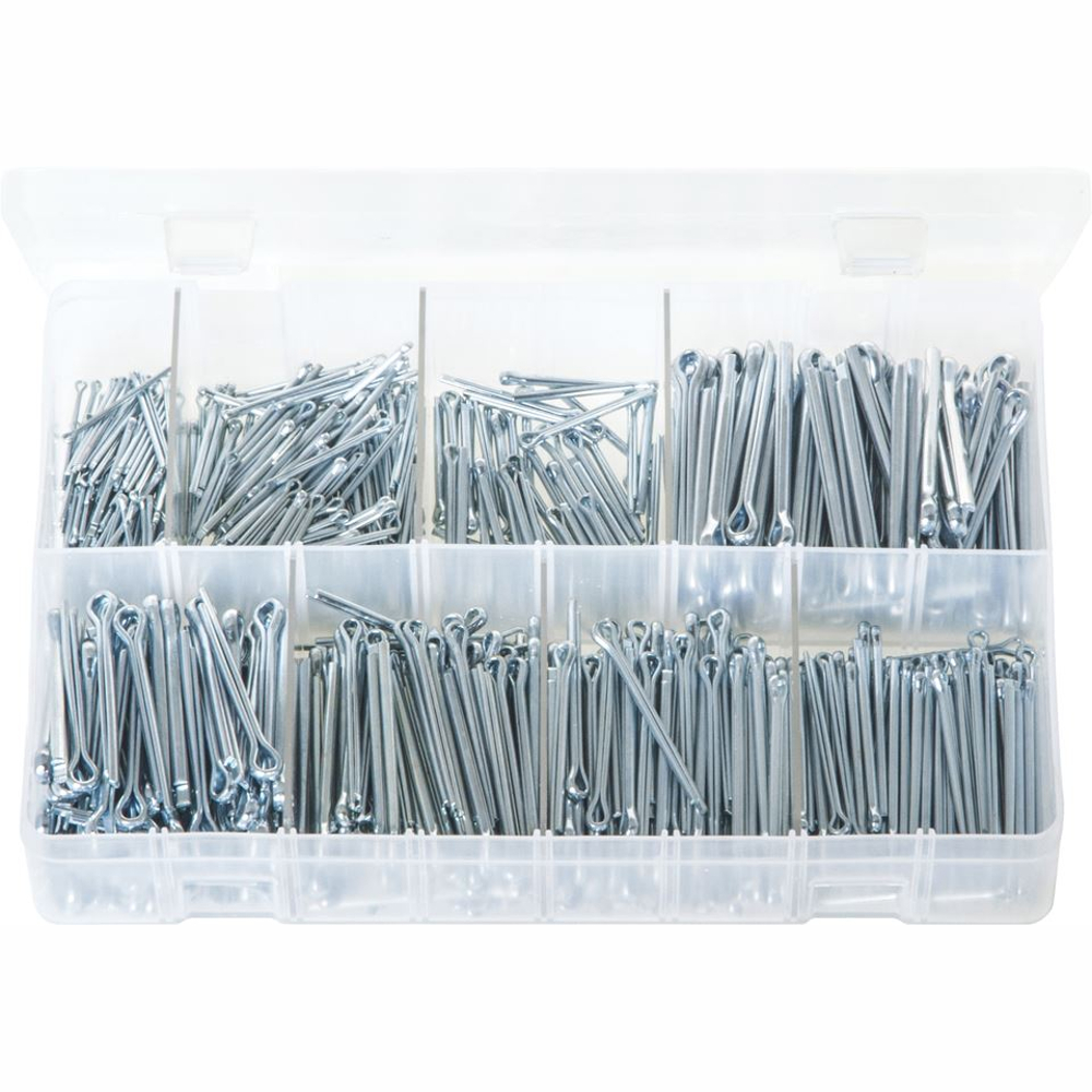 Split Pins - Imperial (Small Sizes) Zinc Plated Steel. 800 Pieces. AB32N