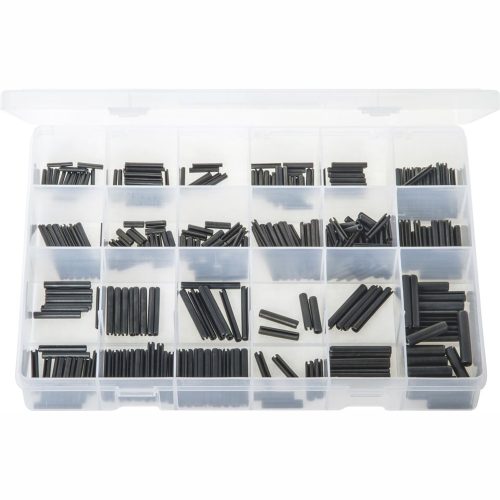 Spring Roll Pins - Metric. Black. 340 Pieces. Max Box AB555