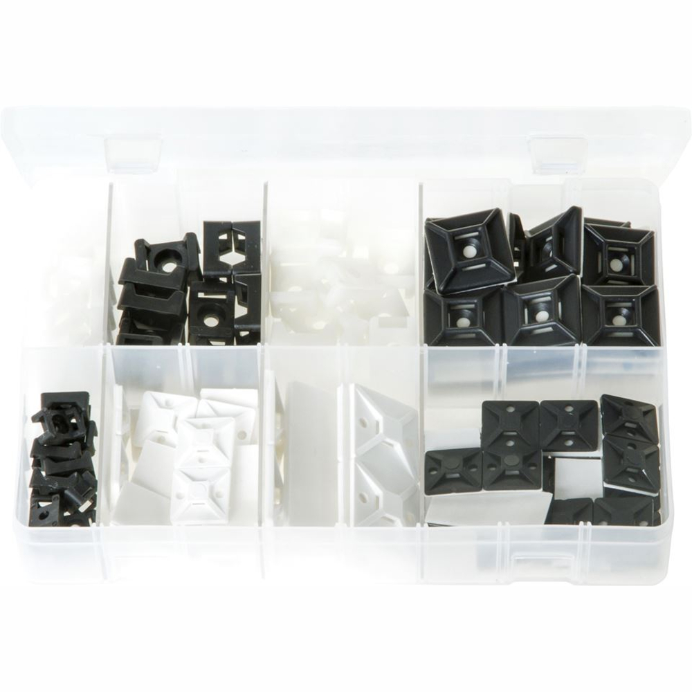 Cable Tie Bases & Cradle Mounts. 120 Pieces. AB178N