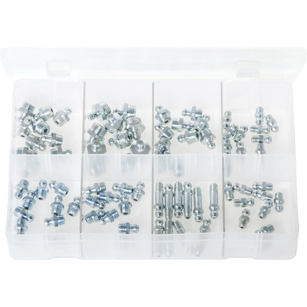Grease Nipples - Metric Straights. 80 Pieces. AB207N