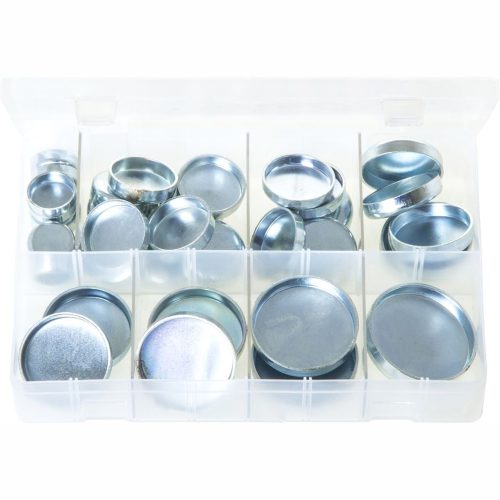 Core Plugs Cup Type - Imperial. Zinc Plated Steel. 38 Pieces. AB30N