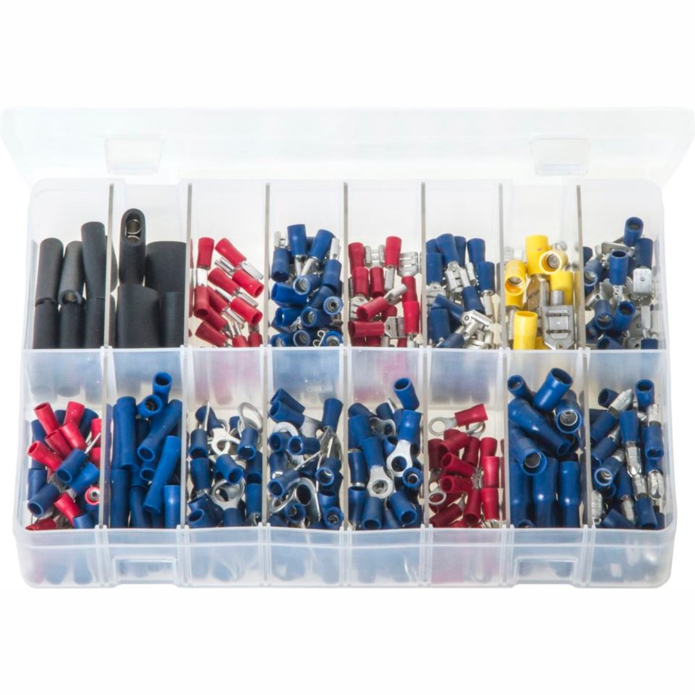 Terminals - Insulated. Assorted Box 340 Pieces. AB42