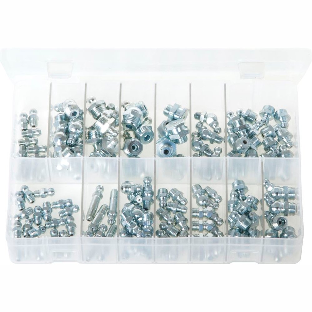 Grease Nipples - Metric & Imperial. 130 Pieces. AB46