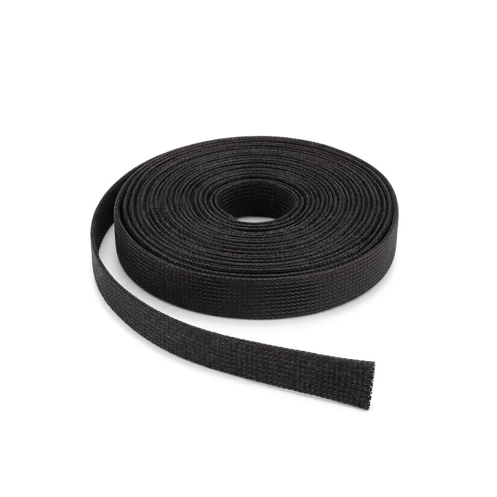 Braided Cable Sleeving, Expandable, Black. Wire Harness, Marine, Auto - Image 2