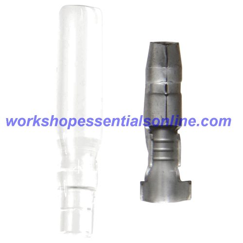 Non-Insulated Male Bullets Zinc 4.0mm and Terminal Covers ET401