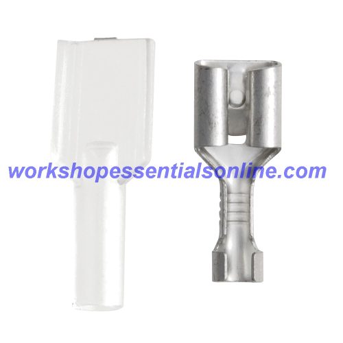 Non-Insulated Push-On Female Zinc Terminal 6.3mm and Terminal Covers ET420