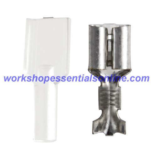 Non-Insulated Push-On Female Zinc Terminal 6.3mm and Terminal Covers ET421