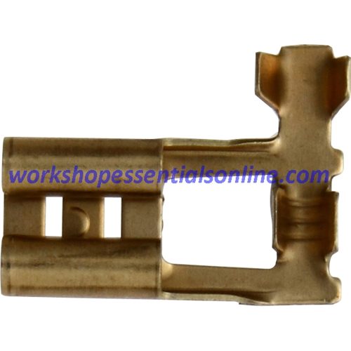 Non-Insulated Flag Terminal. Brass. 6.3mm Cable Size 1.50-2.50mm² ET432