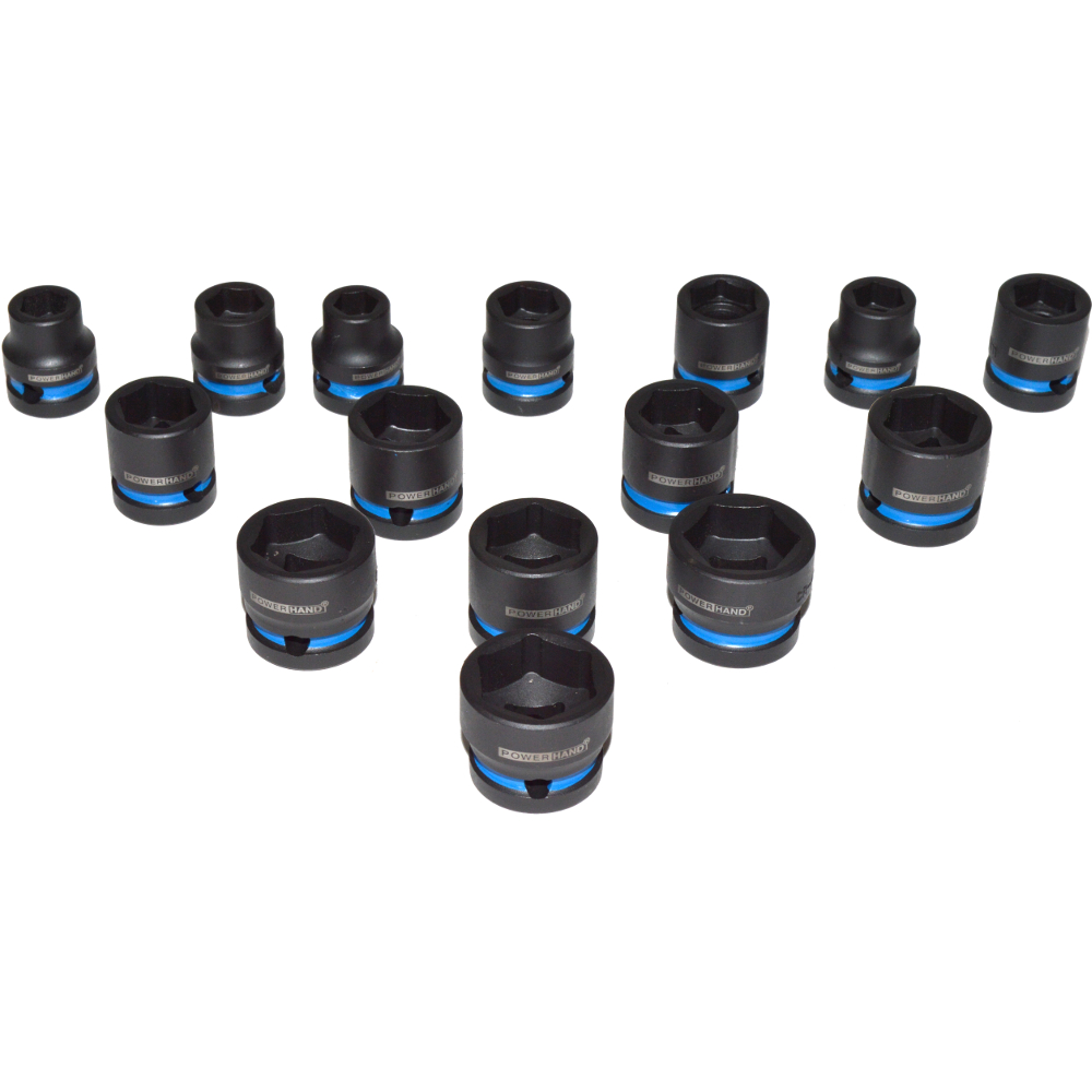 1/2" Low Profile Impact Socket Set. Supplied on a socket rail KI-R12-L1