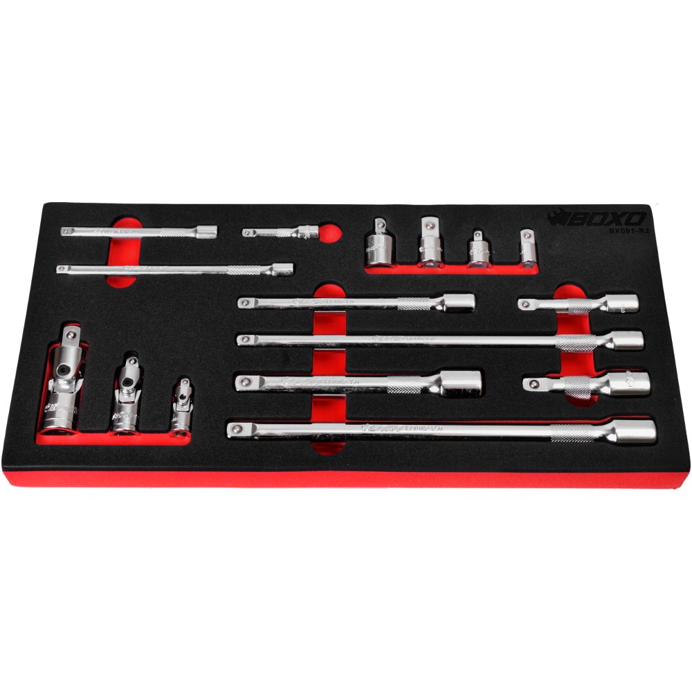 Extension Set 1/4", 3/8" & 1/2" Drive 16 Pcs. BX091-R2