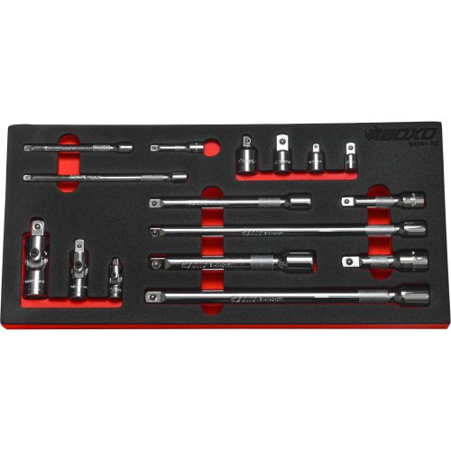 Extension Set 1/4", 3/8" & 1/2" Drive 16 Pcs. BX091-R2