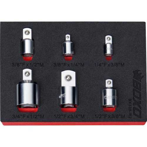 Adaptor Set 1/4", 3/8", 1/2" & 3/4" Drive 6 Pce BX336-R2