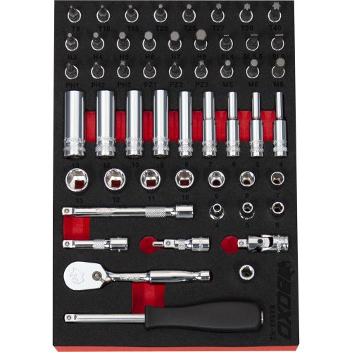 1/4" Drive Socket & Bit Set 52 Pcs BX593-R2