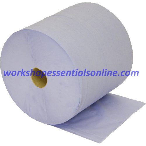 Industrial Blue Paper Roll Large 400m x 280mm 1000 sheets x 2 Pack VC537