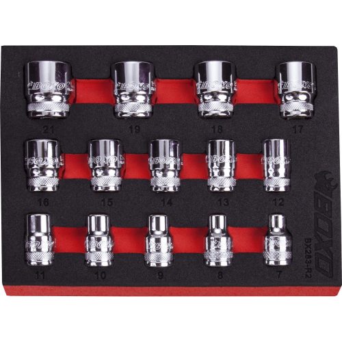 3/8" Drive MULTIfix Spline Socket Set 28mm 15 Pcs BX283-R2
