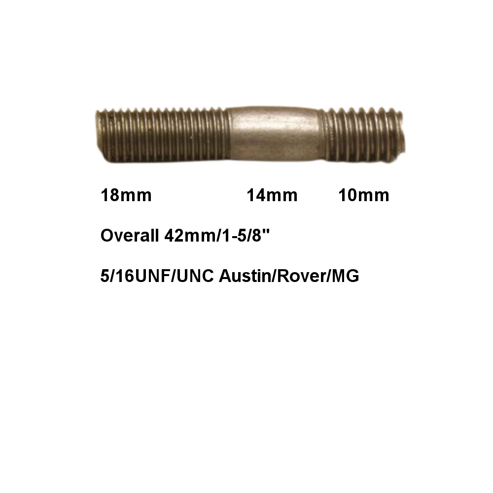 Exhaust Manifold Studs/Brass Nuts UNC/UNF 5/16" & 3/8" Stud Size - Image 5