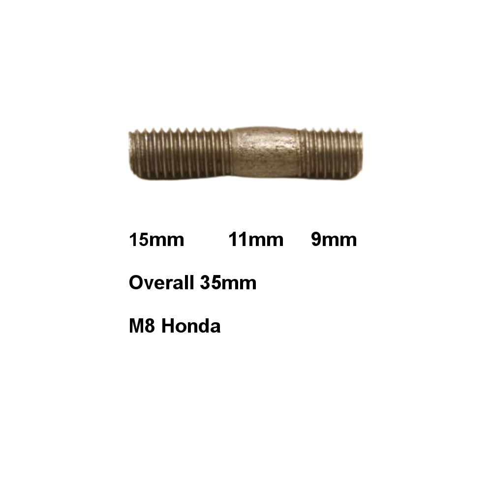 Exhaust Manifold Studs Metric M8 & M10 Brass/Copper Flashed/BZP Steel Nuts - Image 3