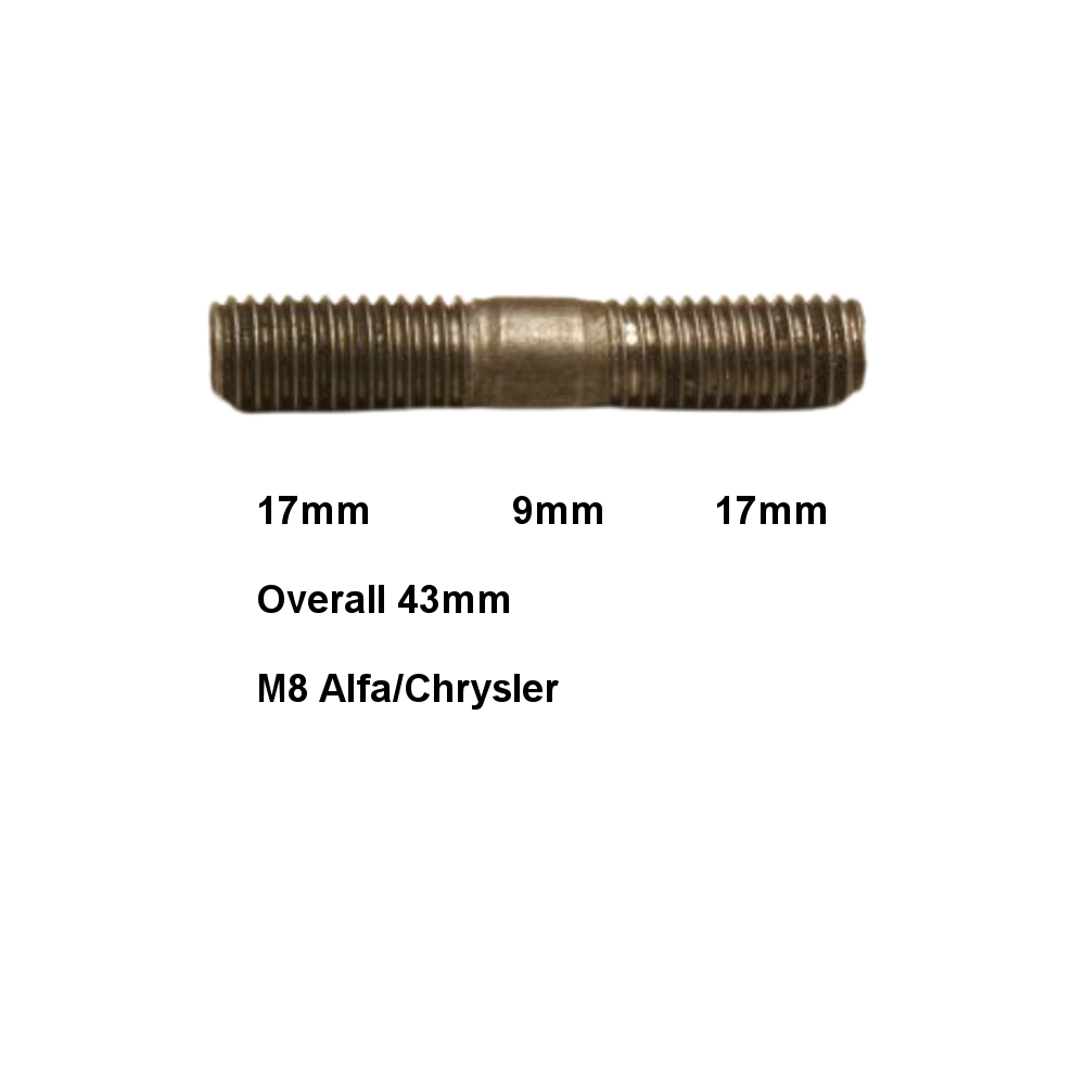Exhaust Manifold Studs Metric M8 & M10 Brass/Copper Flashed/BZP Steel Nuts - Image 7