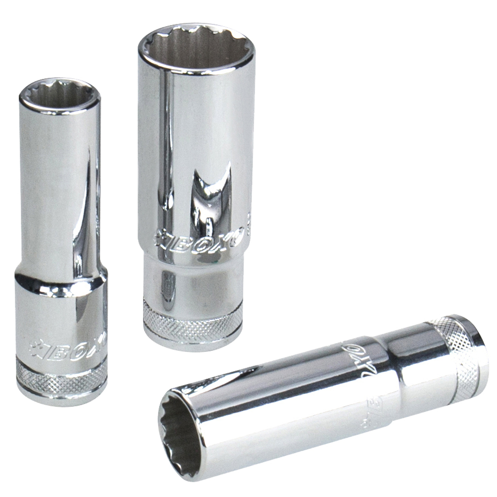 3/8" Drive Deep Socket 10mm 12 Point 64mm in height. BOXO SK3122-10L
