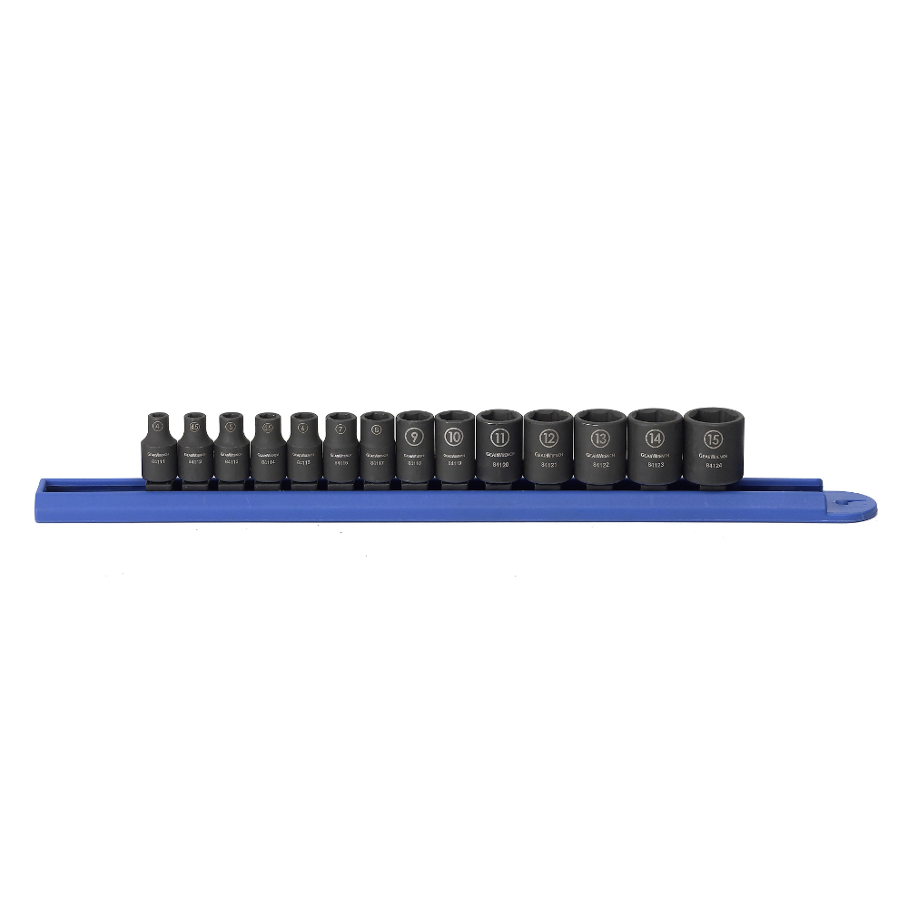 1/4" Drive Impact Socket Set Metric GearWrench 14 Pcs. GW84907