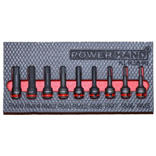 3/8" Drive Ribe Impact Socket Set 9 Pce Powerhand KI-R38-R1