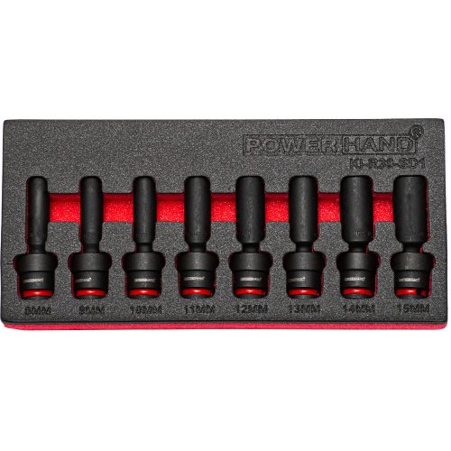 3/8" Drive Deep Swivel Impact Socket Set 8 Pce 8-15mm KI-R38-SD1
