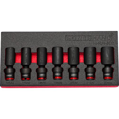 3/8" Drive Deep Swivel Impact Socket Set 7 Pce 16-22mm KI-R38-SD2