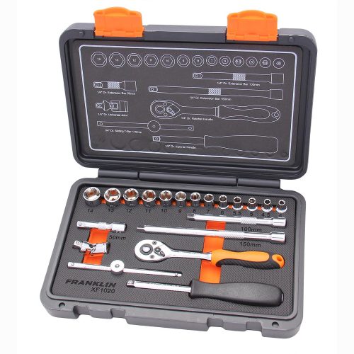 1/4" Drive Socket Set 6 Point 20 Pce Franklin Tools XF1020