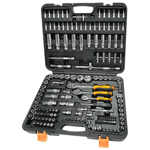 Master Socket Set 179 Pcs 1/4",3/8" & 1/2" Std & Deep Franklin Tools XF179