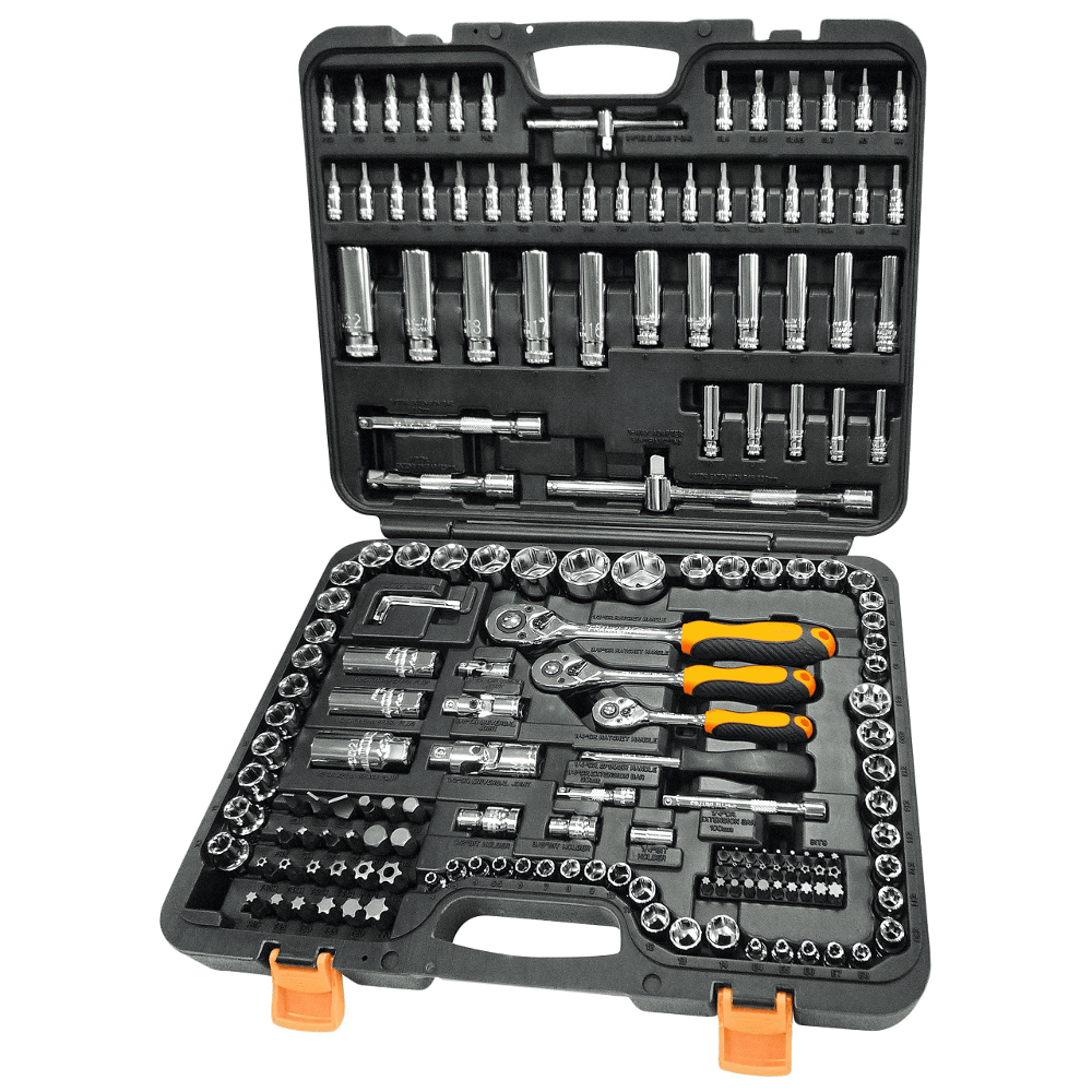 Master Socket Set 179 Pcs 1/4",3/8" & 1/2" Std & Deep Franklin Tools XF179