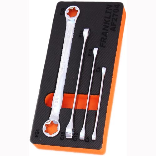 E-Torx Ring Spanner Set 4 Pcs Franklin Tools AF2704